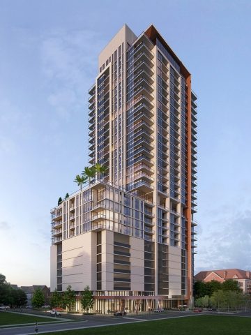 Progress in Houston’s Museum District by Nitya/Tema Partnership: 32-Story Apartment Tower