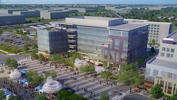 Progress at Site of Old Stapleton Airport in Denver: 4 Million SF Transit-Oriented Development
