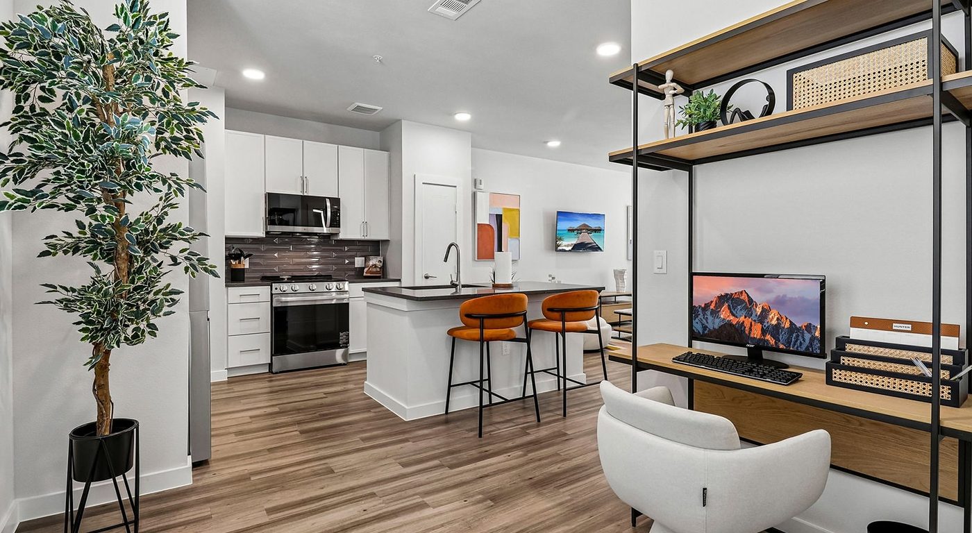 The interior of a unit at Amplify Tomball, a build to rent community in Tomball.