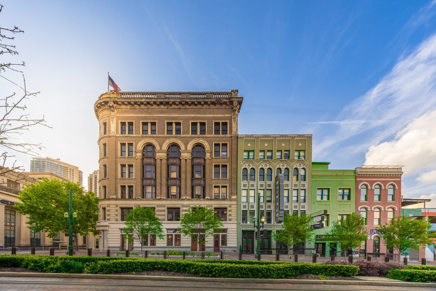 Commercial National Bank Building in downtown Houston.