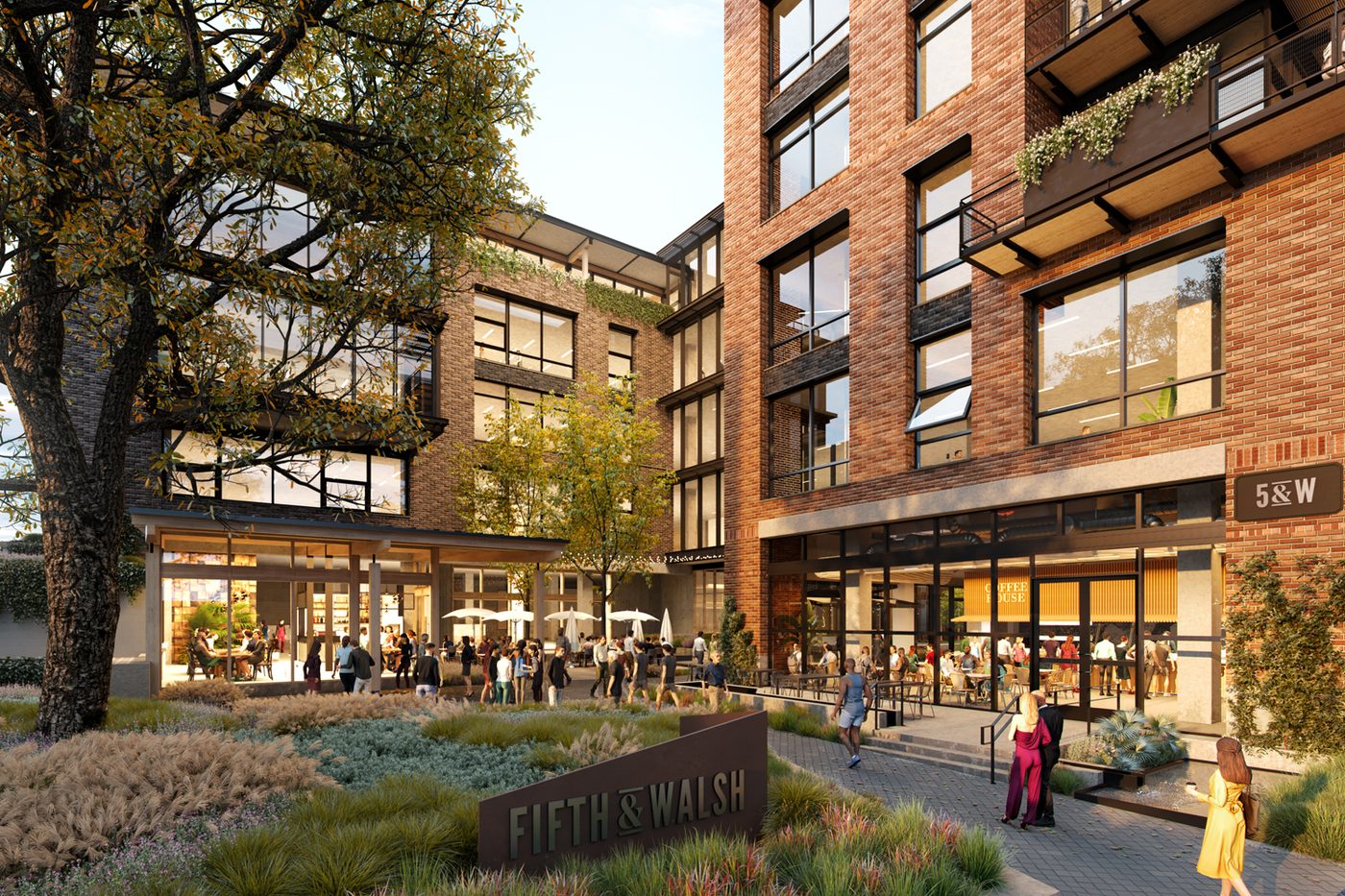 Endeavor to Build Office Project in Austin at 5th & Walsh. Rendering courtesy Lake Flato