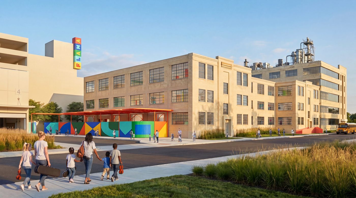 Historic Coffee Building Revived as Music and Arts School