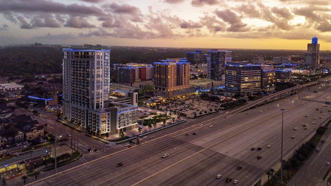 25-Story apartment tower in progress in West Houston.