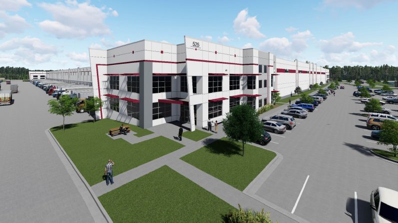 Emerging Distribution District: Industrial Strength: Oakmont Building Huge Spec Warehouse