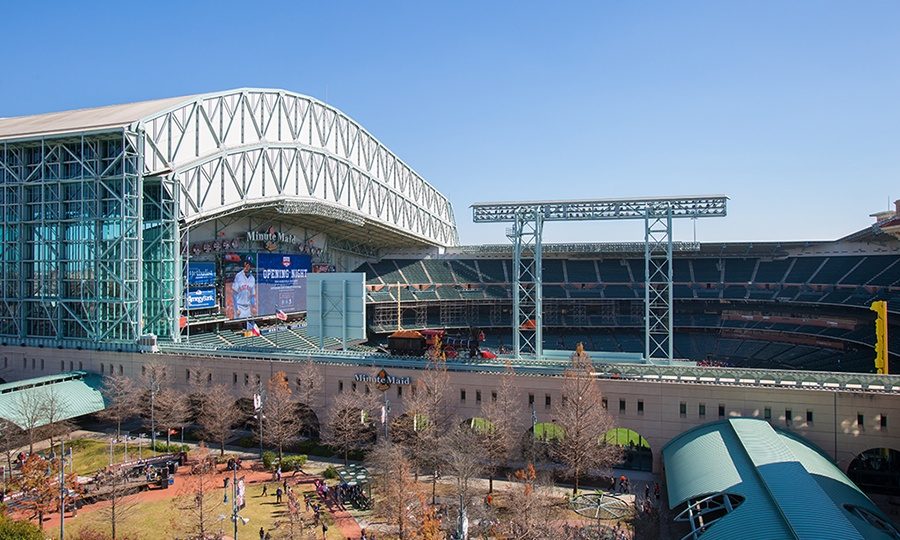 Distance of Astros Stadium: Opening Day: New 500 Crawford Apartments are Within Bunting