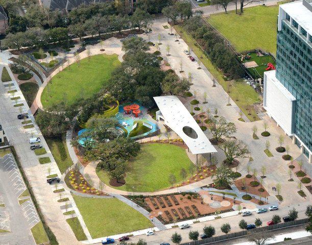 Levy Park, located in the Upper Kirby area, has been redeveloped.