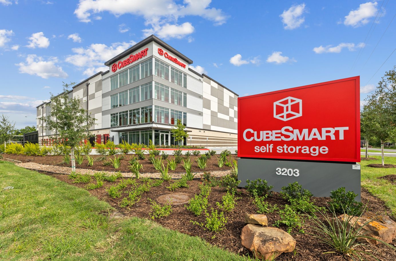 The new CubeSmart facility off Highway 59 in northeast Houston.