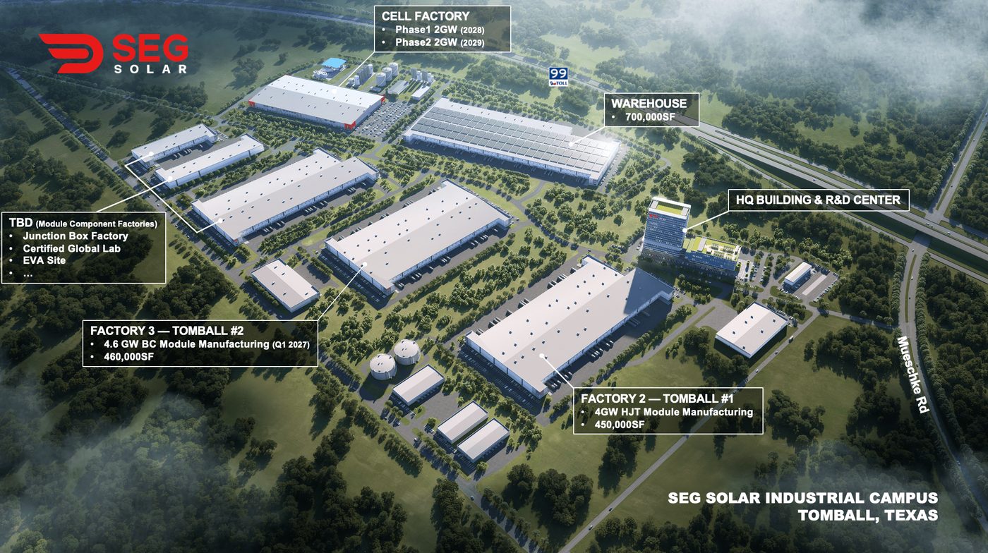 Solar Manufacturer Supersizes Tomball Campus