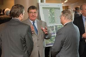 Danny Miller of HFF was one of a number of Houston business leaders at the Missing Mile event.