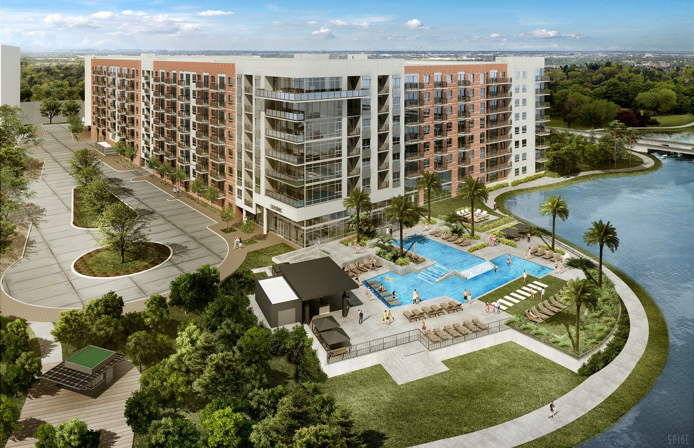 New Multifamily Project in The Woodlands: Two Fitness-Oriented Tenants Lease Ground Level Space