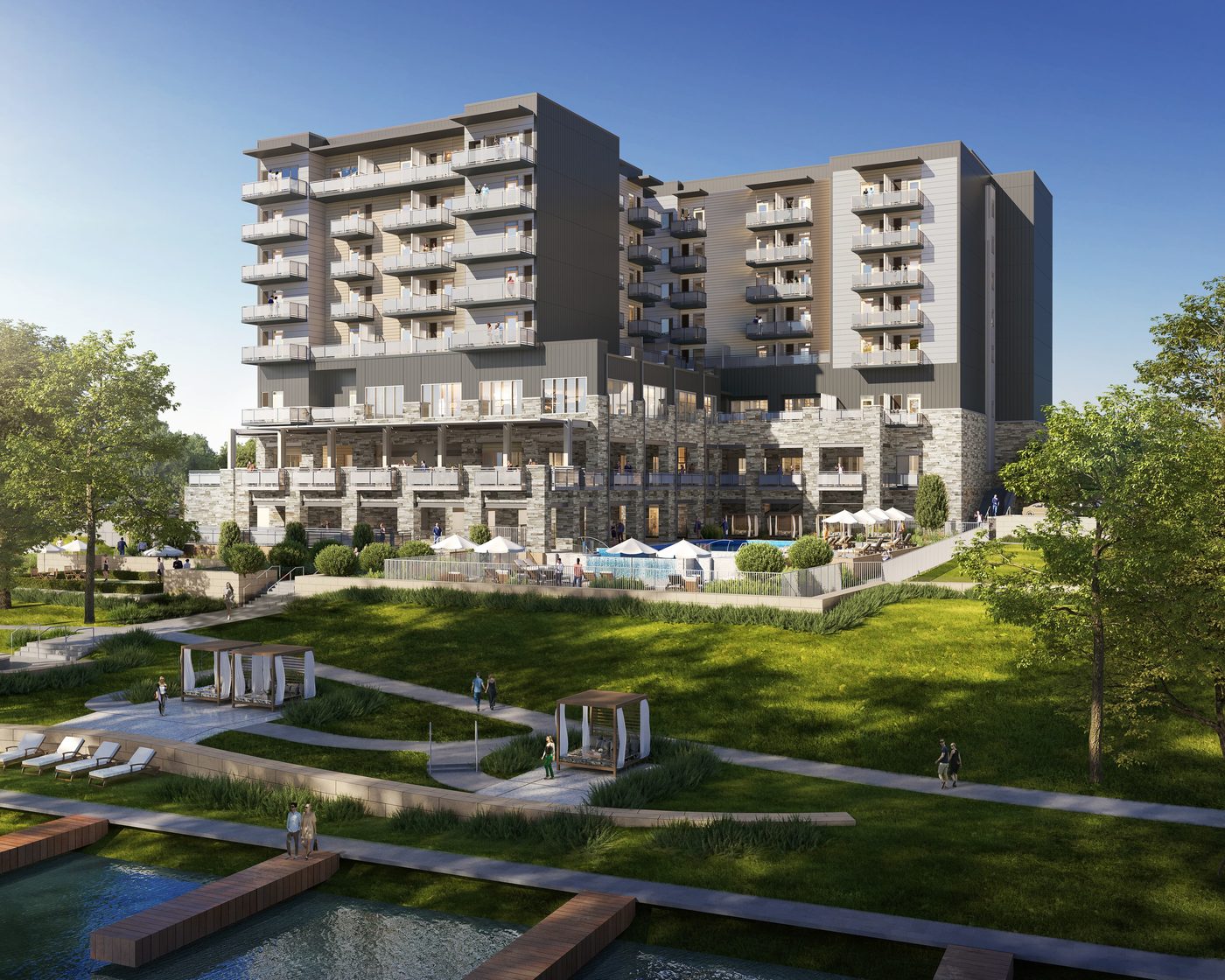 Waterfront Hotel Tops Out in New Braunfels