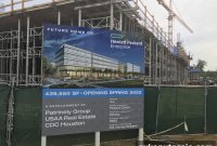 HPE Office Topped Out at Springwoods Village in North Houston