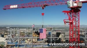 Patrinely Group Tops Out 30-Story Residential Tower in Downtown Denver 2 Drone Shot of Block 162