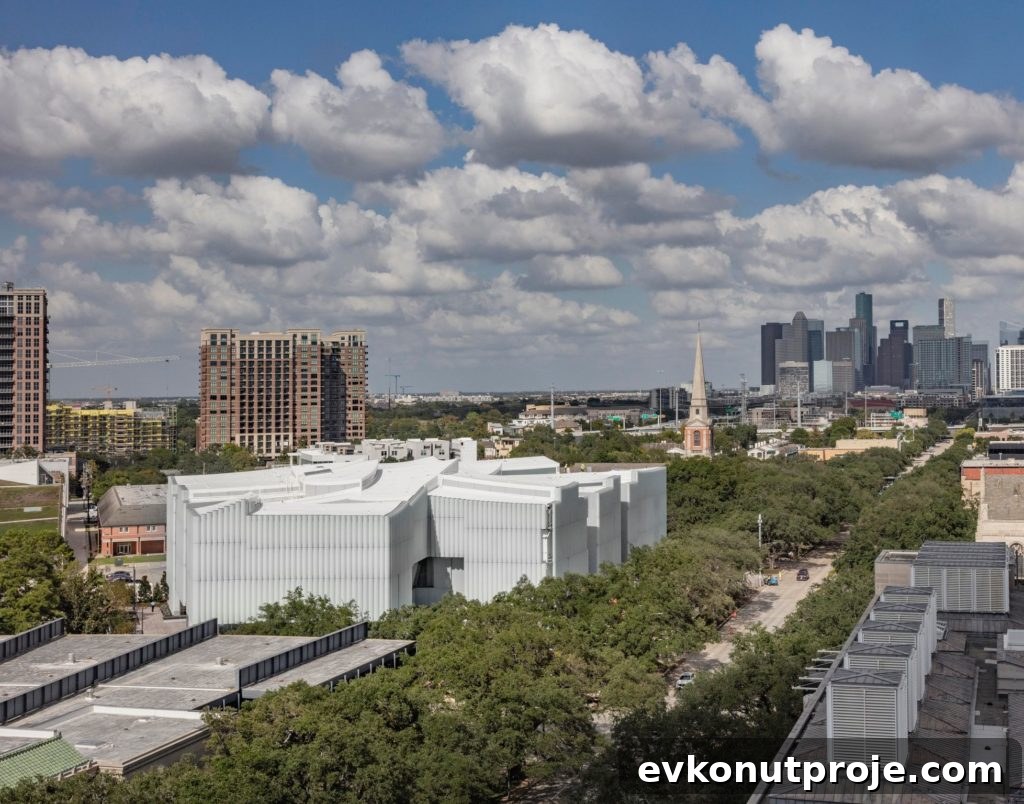 Kinder Building Completion Transforms Houston Museum — Daylight to Nightlight 2 PHOTO CREDIT: © Richard Barnes, courtesy of the Museum of Fine Arts, Houston
