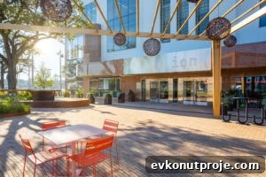 Inside The Ion Innovation Hub: A First Look at Its New Space 2 The Ion outdoor seating and restaurants