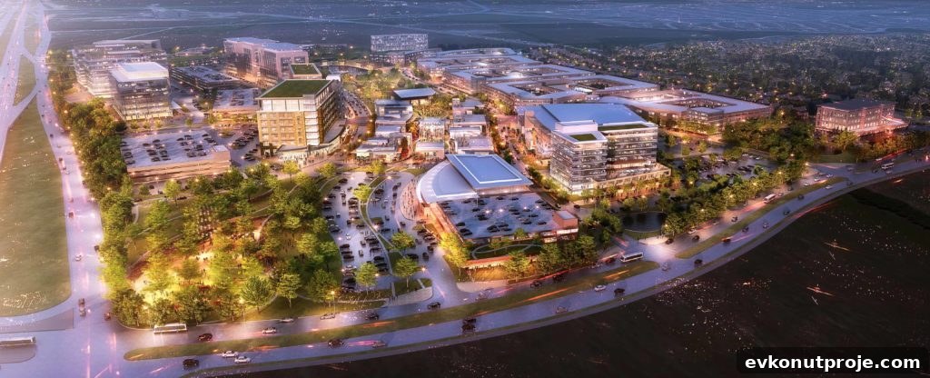 Hines Breaks Ground on 135‑Acre Mixed-Use Project Near Dallas: 1.5M SF Office, Retail & Multifamily 2 The Strand master plan